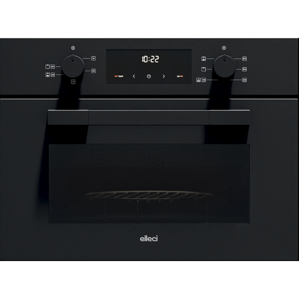 Elleci FVVS451BK: four à vapore de 45 cm, Parfait pour une cuisine