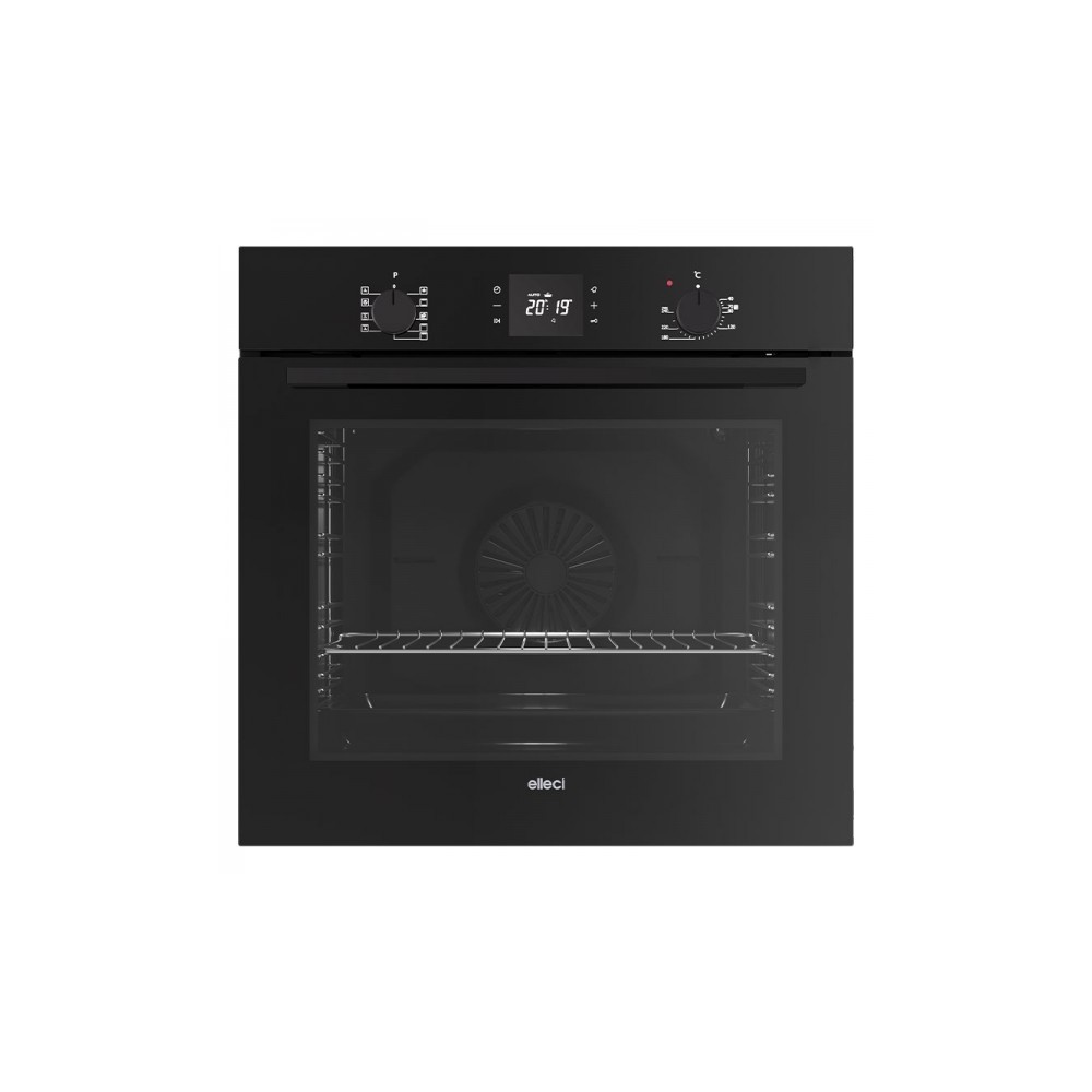 Elleci FPVS601BK：热解烤箱 60 厘米，哑光黑色，易于清洁