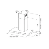 Bertazzoni Silencio Cappa a Parete 60cm Silencio Acero