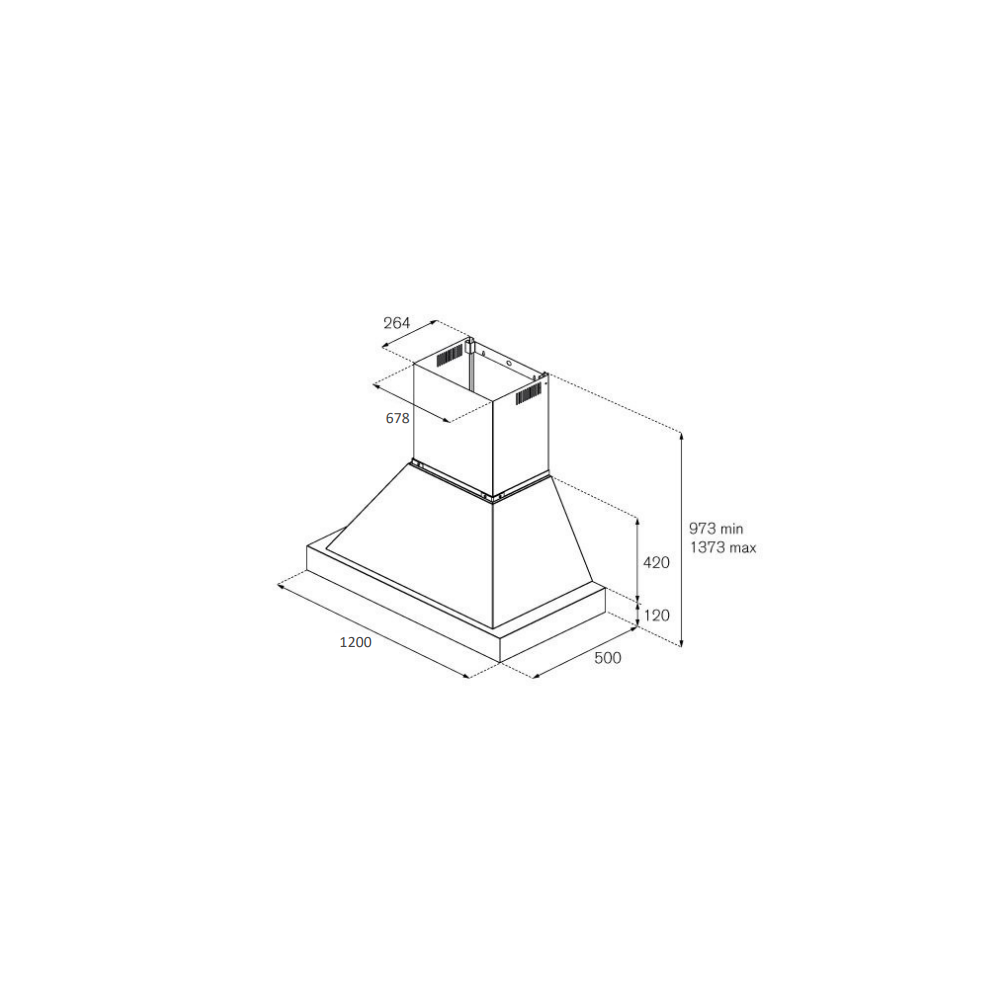 Cappa a Parete Bertazzoni 120 cm - Online kaufen | Design Italienisch, Energieklasse A