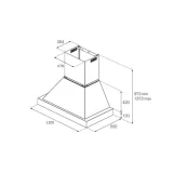 Cappa a Parete Bertazzoni 120 cm - Comprar Online ← Diseño italiano, Clase energética A