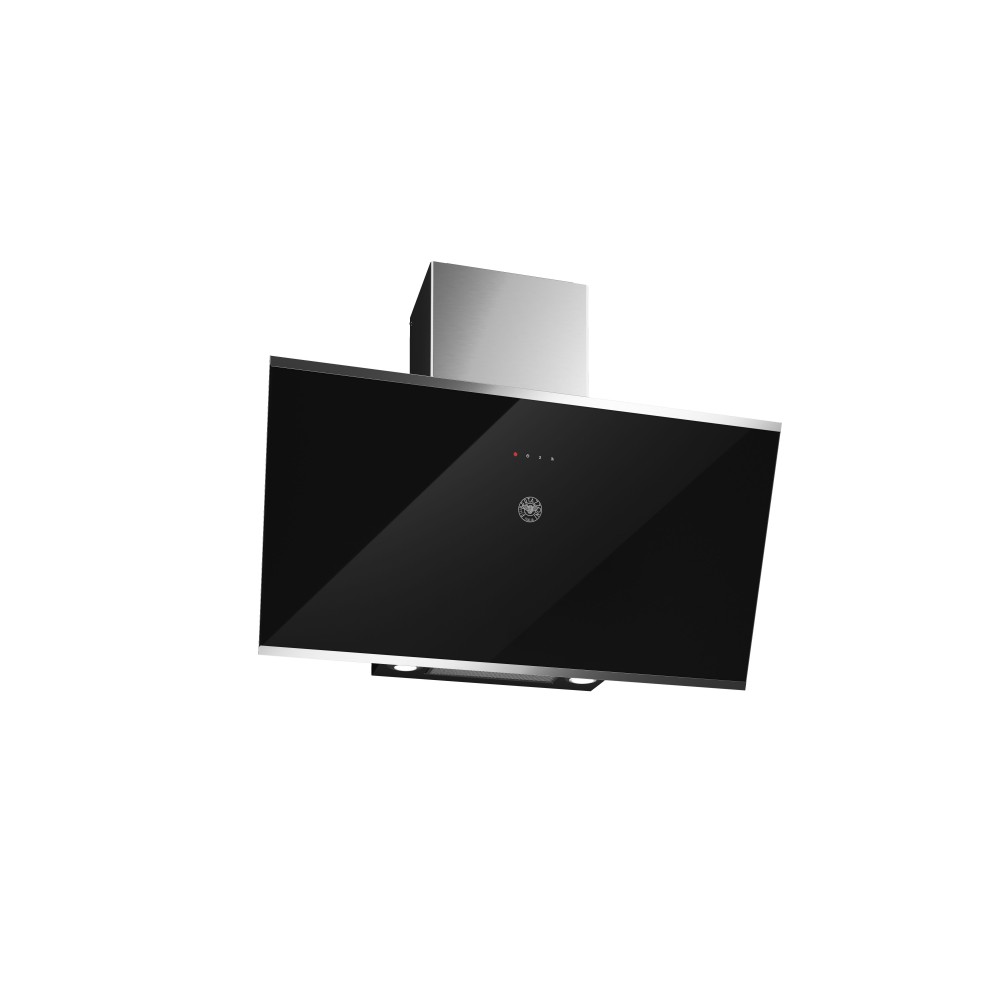 Bertazzoni KV90MOD1NA: campana de cocina 90cm, vidrio negro, Comandi Touch