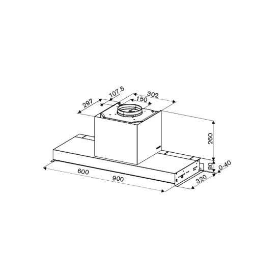 Acheter la capuche en retrait Bertazzoni KND60T1AXT: Efficacité et conception dans un produit