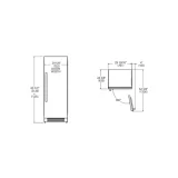 Купить колонку холодильник Bertazzoni LRD755UBRXTT: Прямое отверстие, 75 см, без мороза
