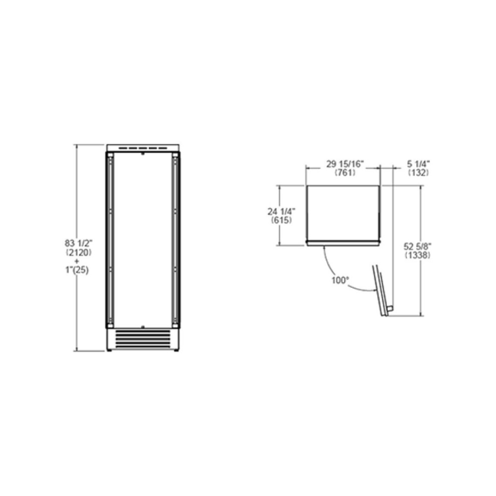 Купить колонку холодильник Bertazzoni LRD755UBRPTT: 75 см
