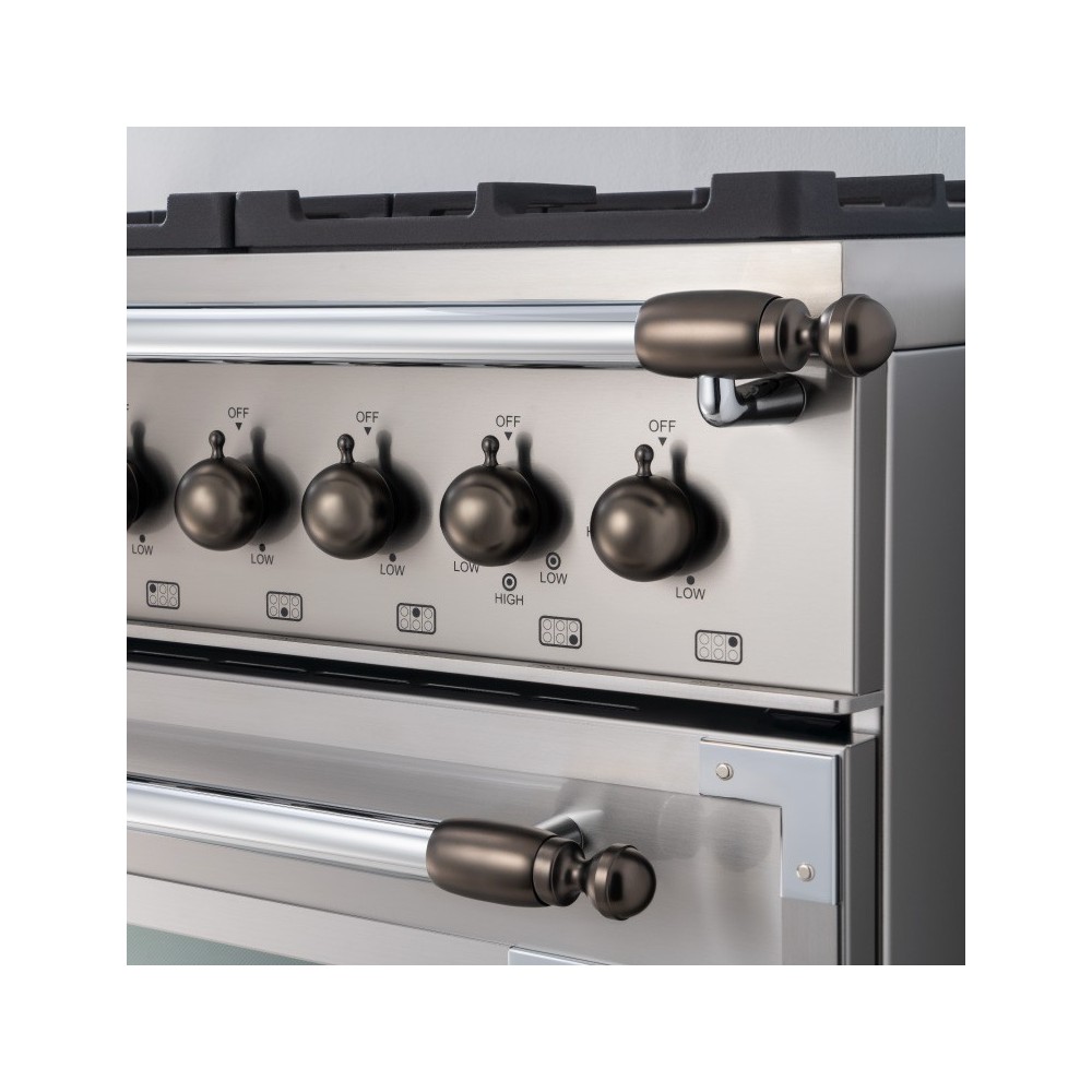 Bertazzoni Black Nickel - Decorative Set for Kitchens and Hoods |Exclusive Design