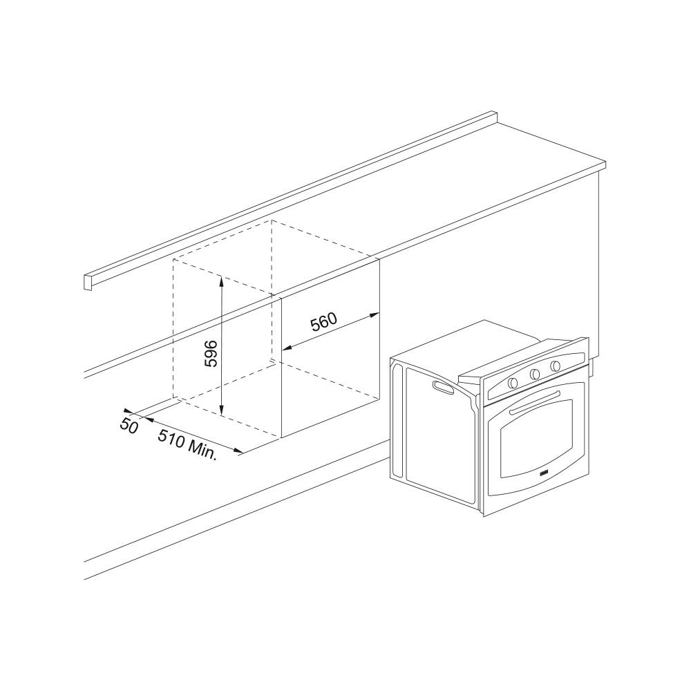 Franke FCO 82 H MB Four multifonction noir mat
