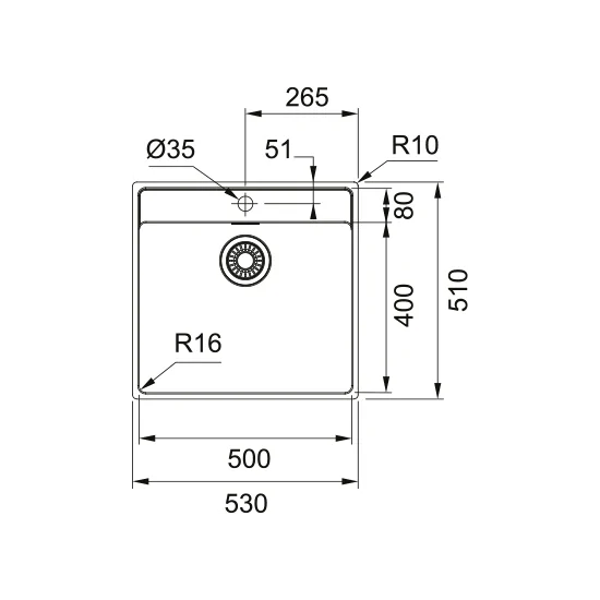 Franke Maris MRX 210-50 TL: Lavello cucina in inox satinato, elegante e resistente