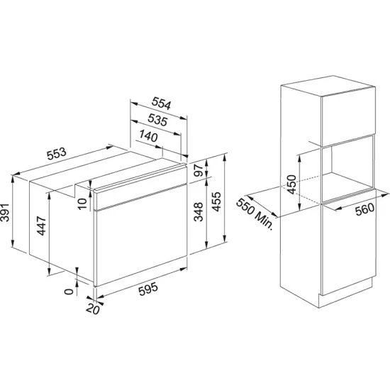 Franke FSM 45 MW XS Silencio Microonde Combinado Silencioso 45cm