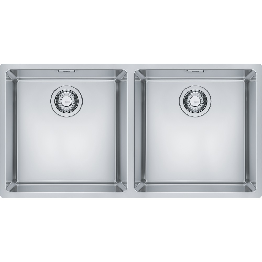 Franke Maris MRX 120-40-40: Lavello Inox Satinato, 2 Vasche Ampie, Installazione Sottotop