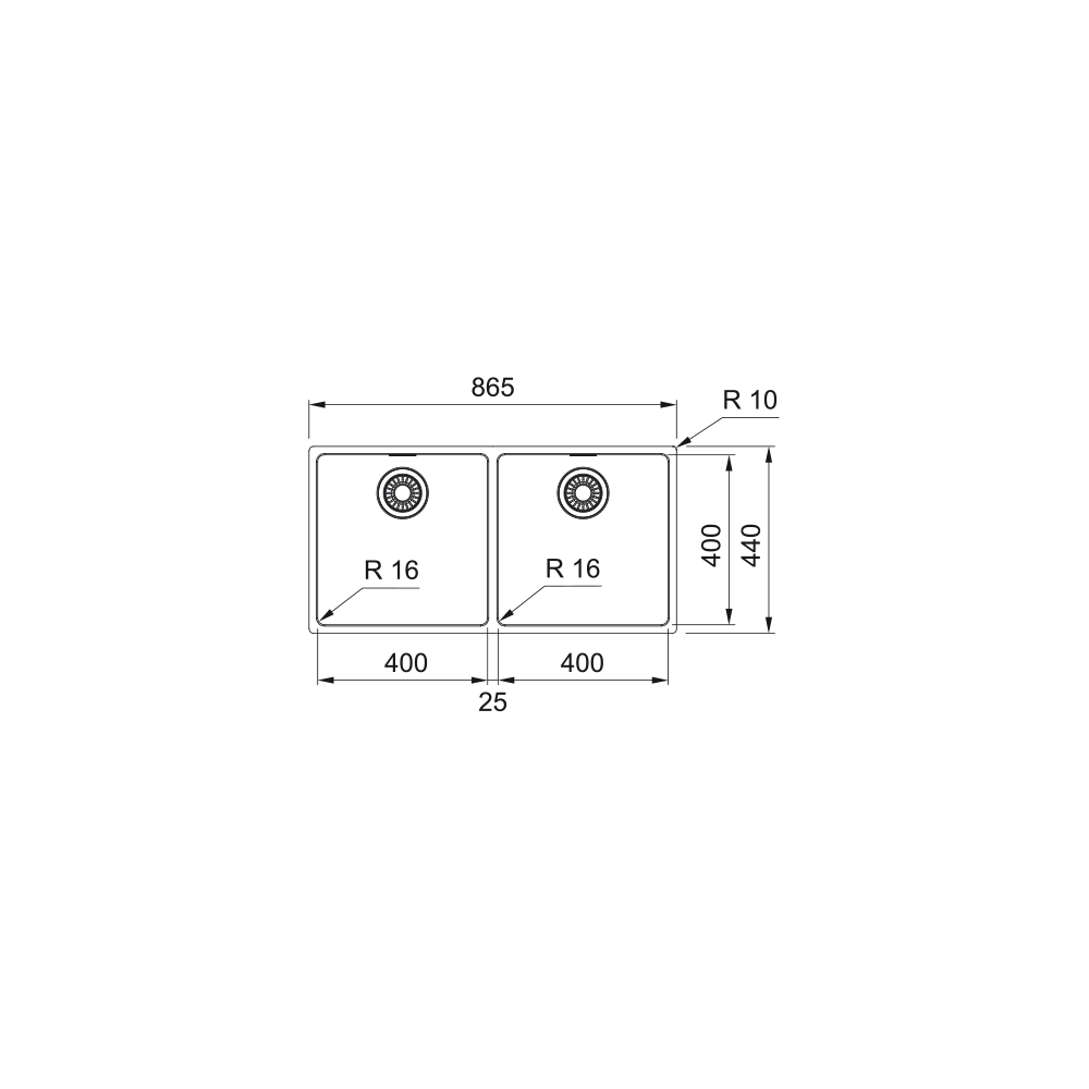 Franke Maris MRX 120-40-40: Lavello Inox Satinato, 2 Vasche Ampie, Installazione Sottotop