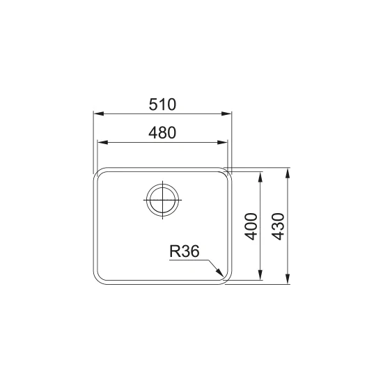 Franke ANX 110-48: 密封不锈水槽,现代设计,高级质量