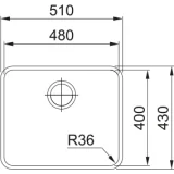 Franke ANX 110-48: 密封不锈水槽,现代设计,高级质量