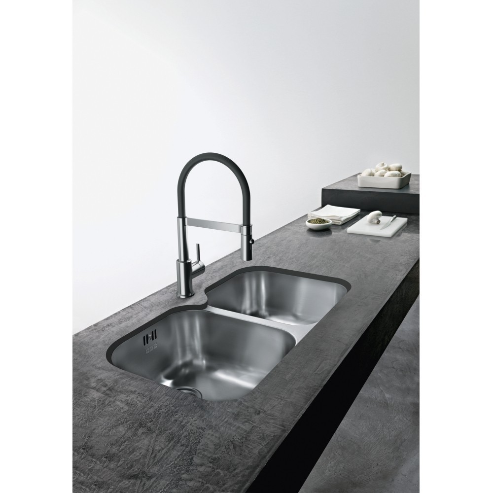 Franke AMX 120: Fregadero de cocina Acero inoxidable Satinado, Esottotop,