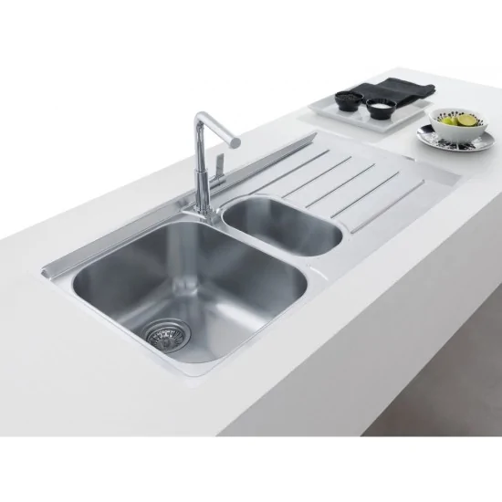 Franke NEXO 251: Fregadero de cocina Inox, 2 cuencas, Base 60/80 cm, Instalación Filotop, Oferta