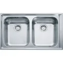 The sink Franke NEXI 220 86x51 cm - 2 basins - Filotop/Semifilo installation - Base 80/90