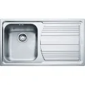 Franke LOGICA LINE LLL 611 DEKOR - Lavello Incasso 1 Tub, Bordo Slim, Gocciolatoio