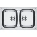 Lavello Franke SPARK SKX 620-80 Inox Satinato 2 Vasche | Incasso Standard | Qualità Professionale