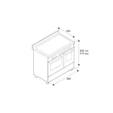 Bertazzoni MAS95I2 |厨房90厘米|双烤箱 |就职