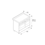 Bertazzoni HER105I2 | Kitchen 100cm | Double Oven | Induction