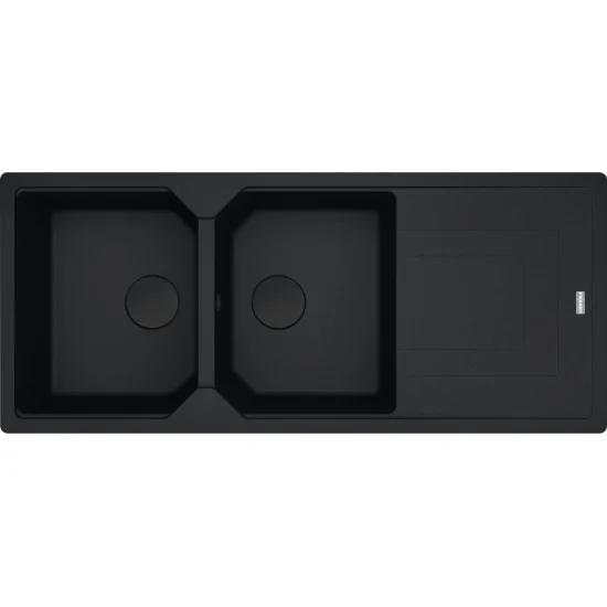 Lavello a Incasso 2 Vasche, Franke URBAN UBG 621, Nero Opaco, Sanitized