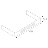 Bertazzoni 901376 Плинтус для кухни Master 90 см