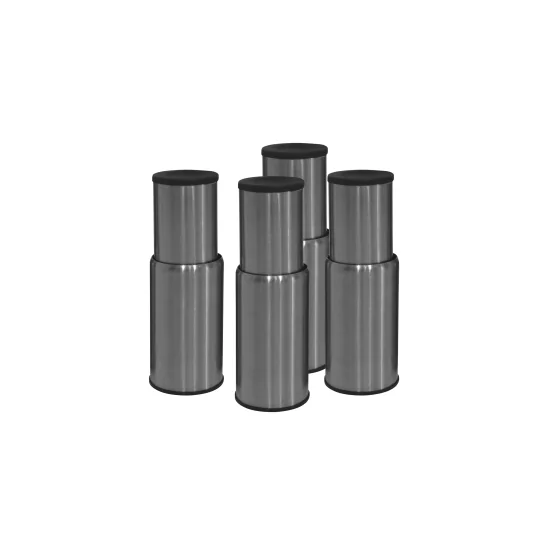 Bertazzoni Edelstahl Fußset Höhe 100-135 mm