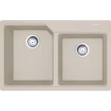 Franke URBAN UBG 620-78 - Évier de cuisine Fragranite, 2 bassins, Traitement hygiénique
