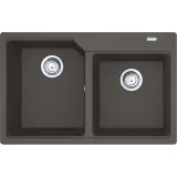 Franke URBAN UBG 620-78 - Évier de cuisine Fragranite, 2 bassins, Traitement hygiénique