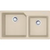 Franke URBAN UBG 620-78 - Lavello Cucina in Fragranite, 2 Vasche, Trattamento Sanitized