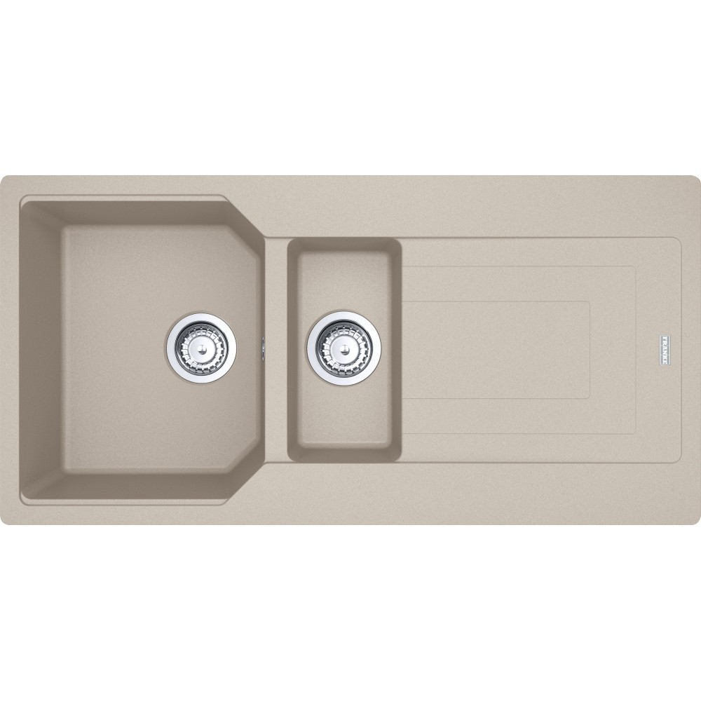 Franke URBAN UBG 651 - Lavello da Cucina in Fragranite, 1 Vasca + Vaschetta, Sanitized
