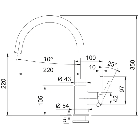 Franke Lina XL Black, 优质厨房混音器, 购买在线