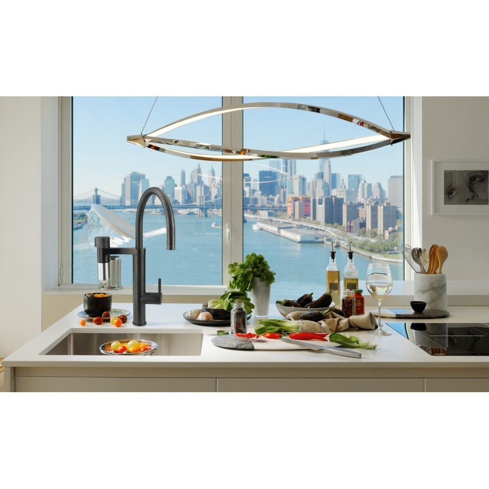 Franke Vital Semi-Pro - Cocina de Blender Cromada Negro, Filtro de agua integrado