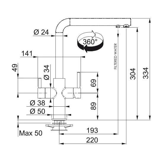 Mixer Franke 115.0370.694 , Elegante y Funcional, Comprar en línea
