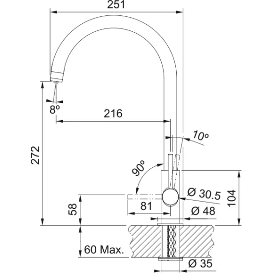 Mixer Franke 160.0702.660: Eau pure du Faucet, Acheter en ligne