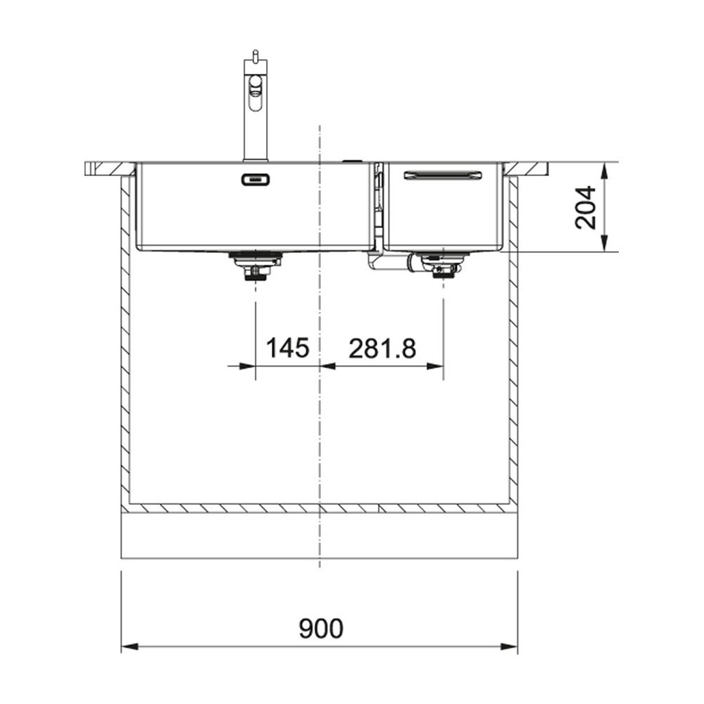 franke Box Center BWX 220-54-27 TL