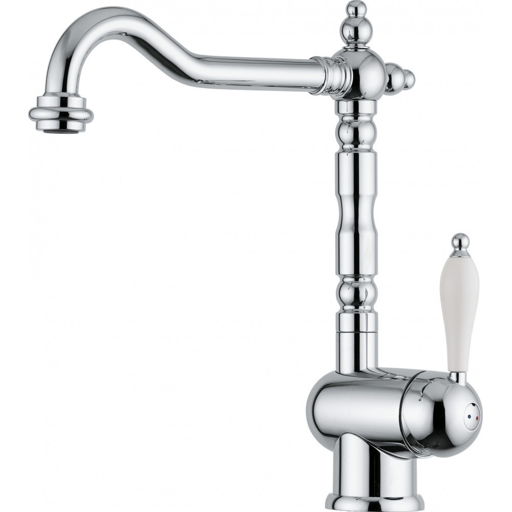 Franke Old England: Chromed Kitchen Mixer with Canna Girevole | Buy Online