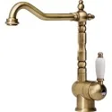 Mixer Küche Franke Old England Canna Girevole : Farben - Alte Bronze