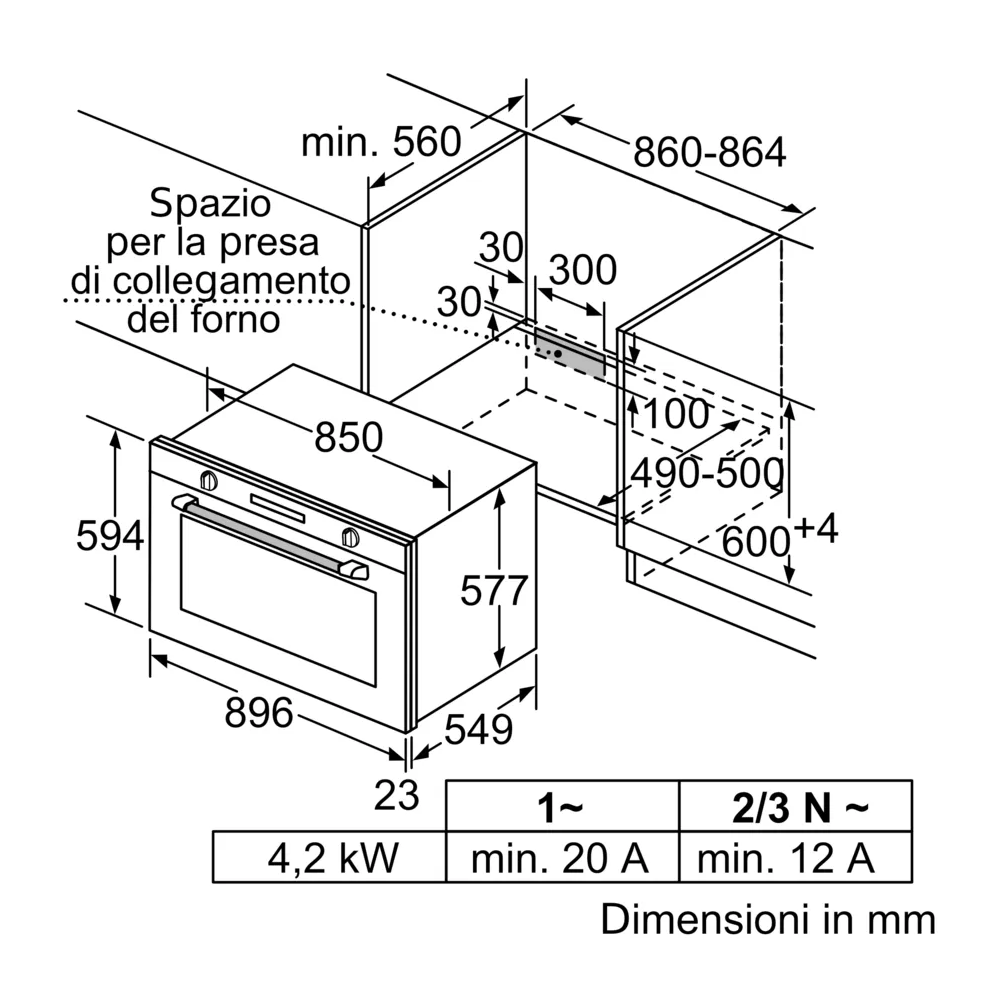L2ACH7MG0 Forno Catalico da 90x60cm NEFF: Volume Cavità 112l in Offerta!