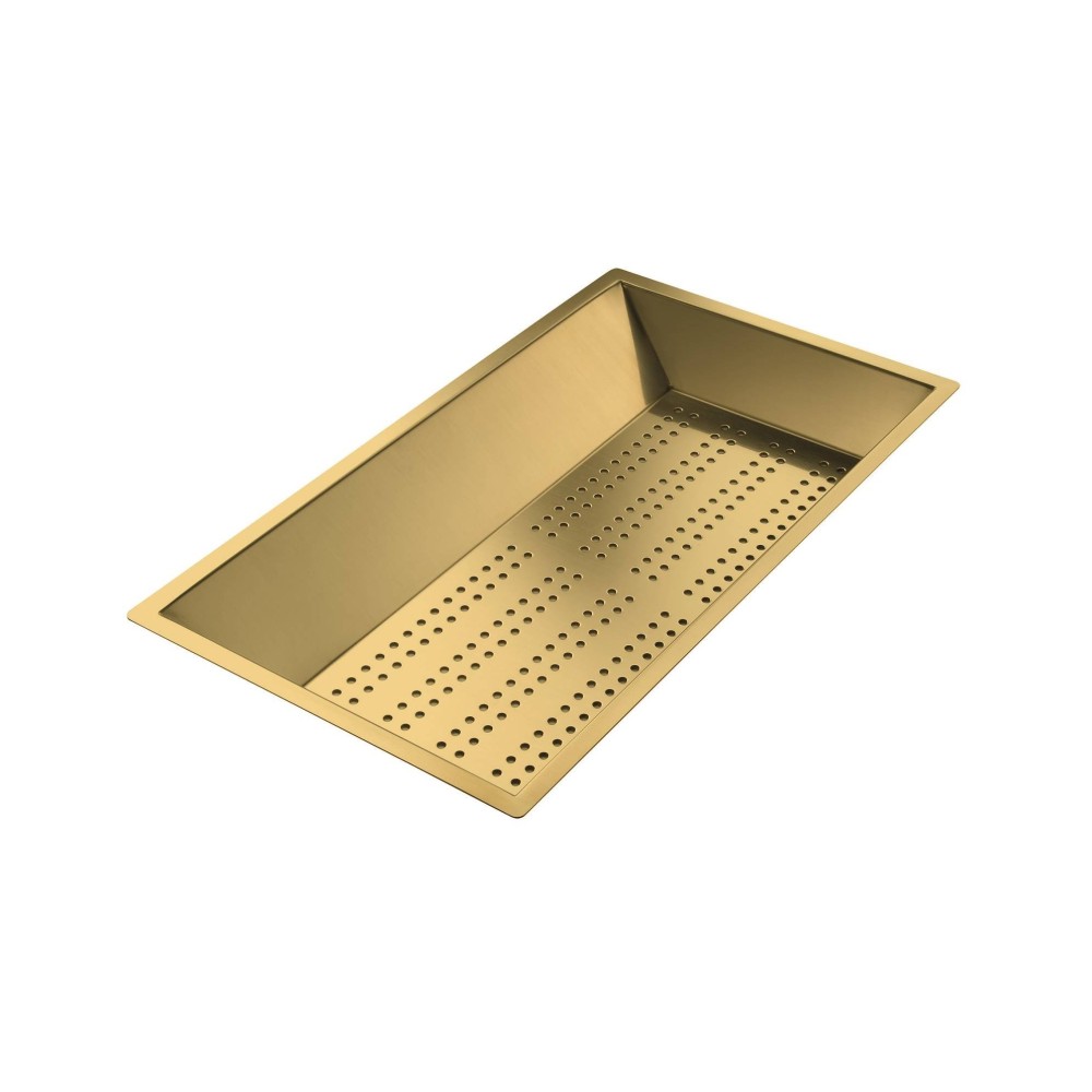 Perforierte Schale Foster edelstahl PVD Gold, Luxusdesign