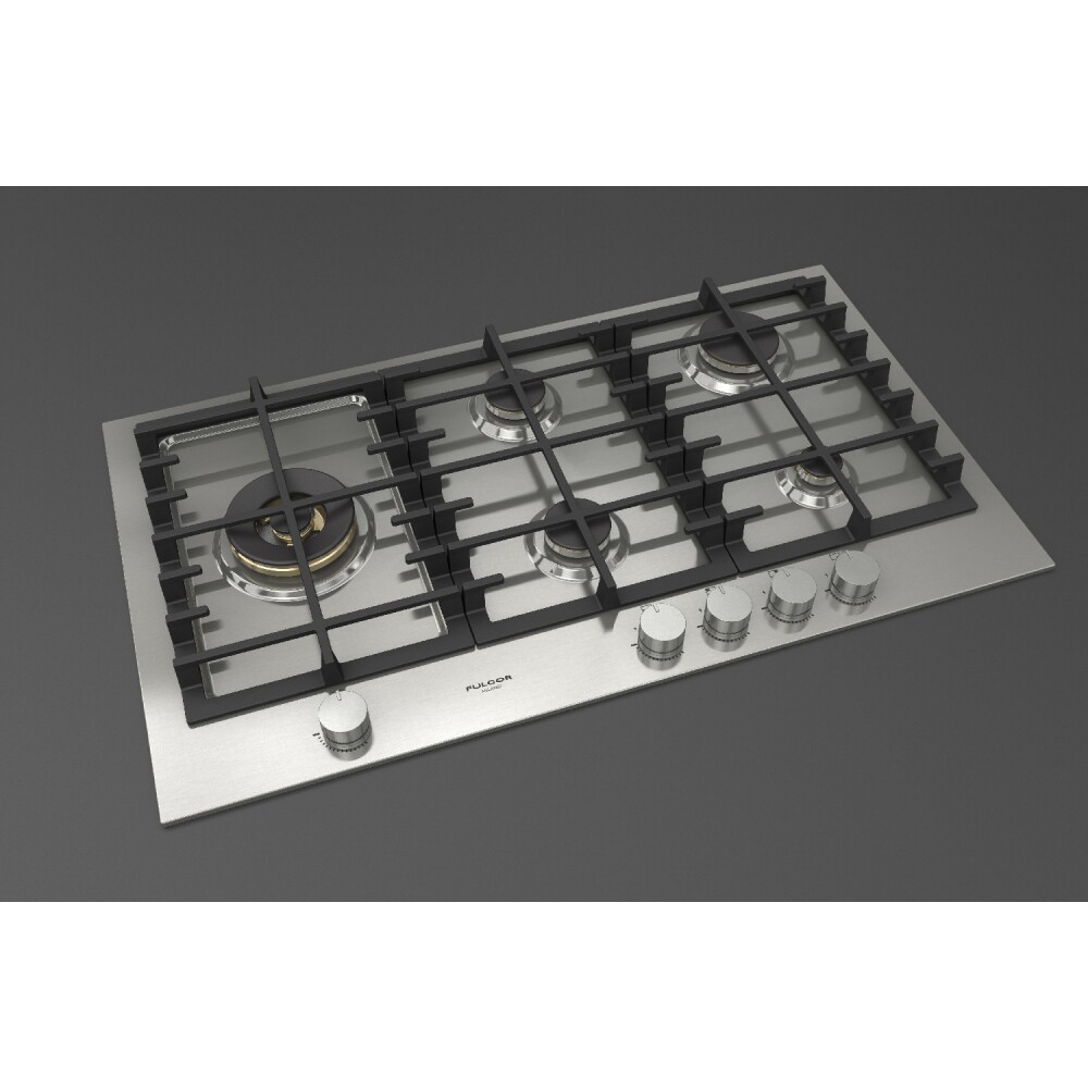 Gas cooking Fulgor Milano FPH 905 G WK X 90 cm, Triple Side Crown | Duegstore.com