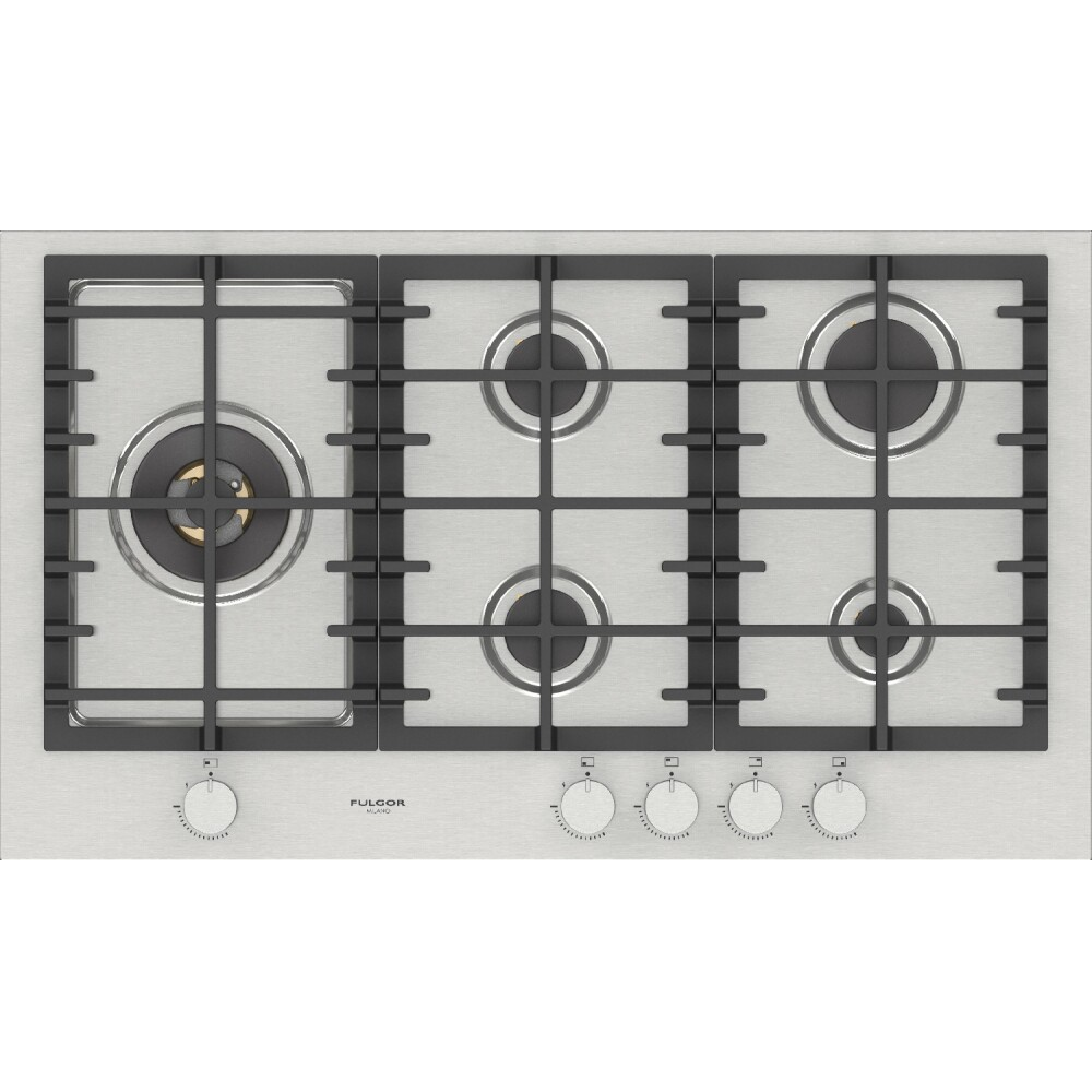 Gaskochen Fulgor Milano FPH 905 G WK X 90 cm, Dreiseitige Krone | Duegstore.com