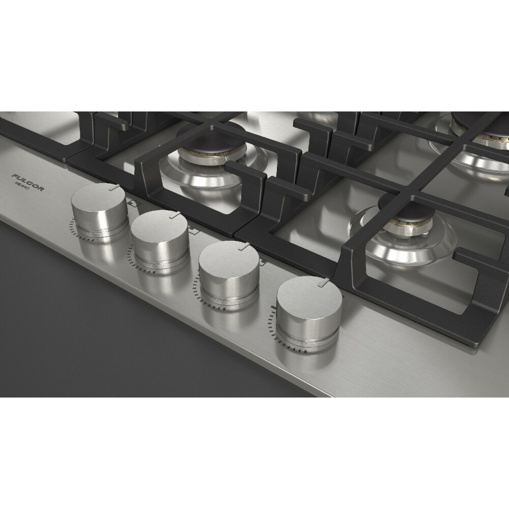 Cocina de gas Fulgor Milano FPH 755 G WK X 75 cm, Gran Fuego Lateral Duegstore.com