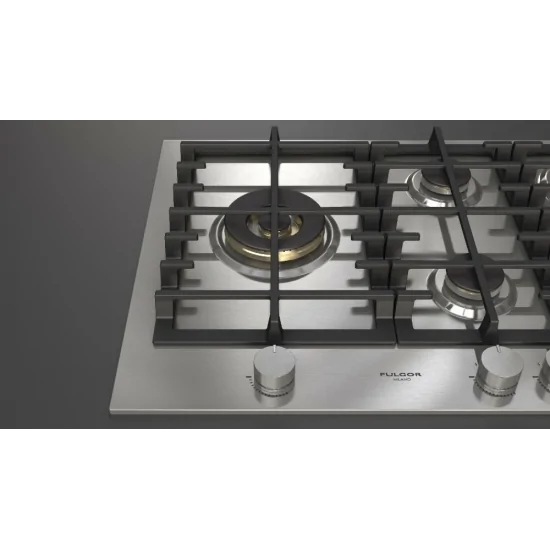 Cocina de gas Fulgor Milano FPH 755 G WK X 75 cm, Gran Fuego Lateral Duegstore.com