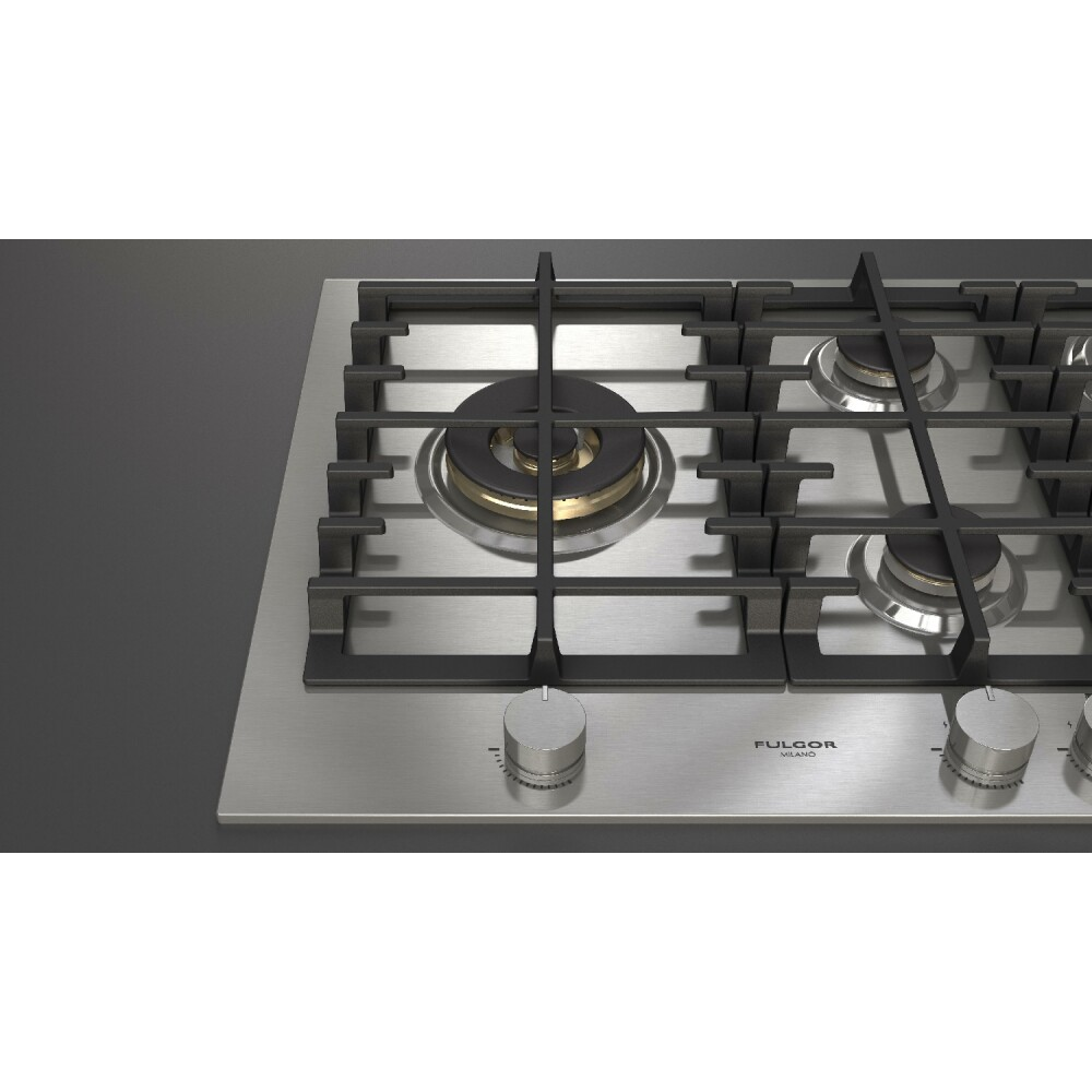 Cocina de gas Fulgor Milano FPH 755 G WK X 75 cm, Gran Fuego Lateral Duegstore.com