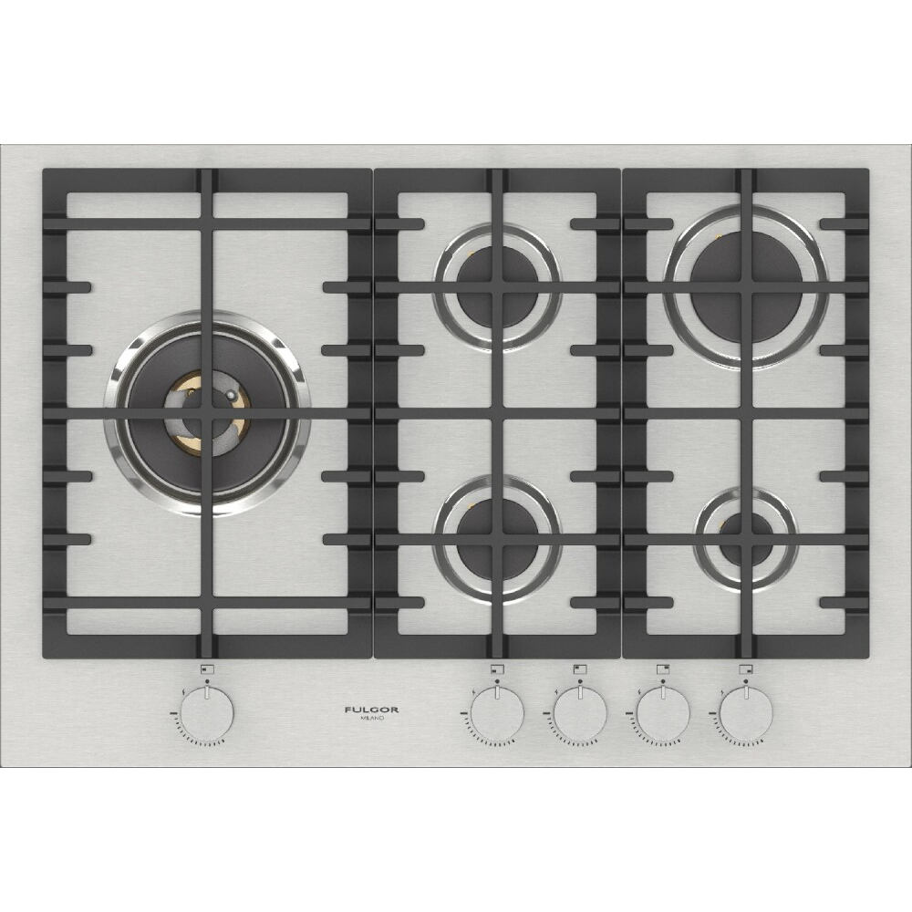 Cocina de gas Fulgor Milano FPH 755 G WK X 75 cm, Gran Fuego Lateral Duegstore.com