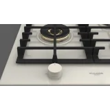 Cocina de gas Fulgor Milano FPH 905 G WK 90 cm, Black/White Glass, Fire Grande durable Duegstore.com