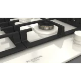 Cocina de gas Fulgor Milano FPH 905 G WK 90 cm, Black/White Glass, Fire Grande durable Duegstore.com