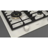 Gas cooking Fulgor Milano FPH 905 G WK 90 cm, Black/White Glass, Fire Grande | Duegstore.com