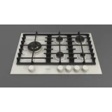 Fulgor Milano FPH 755 G WK: Gas cooking plan 75cm | https://duegstore.com/en/2-home